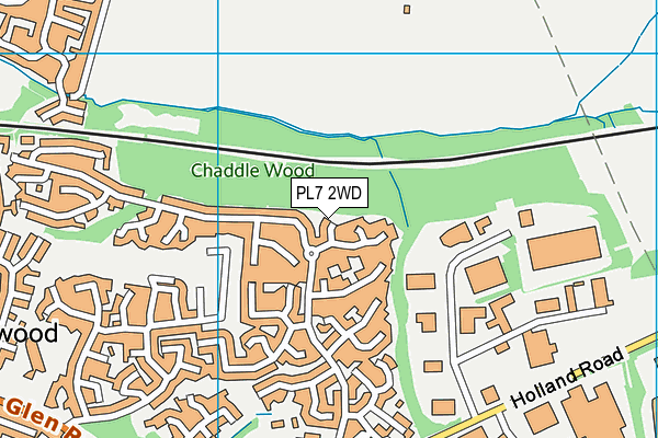 PL7 2WD map - OS VectorMap District (Ordnance Survey)