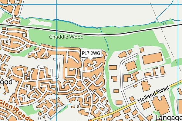 PL7 2WG map - OS VectorMap District (Ordnance Survey)