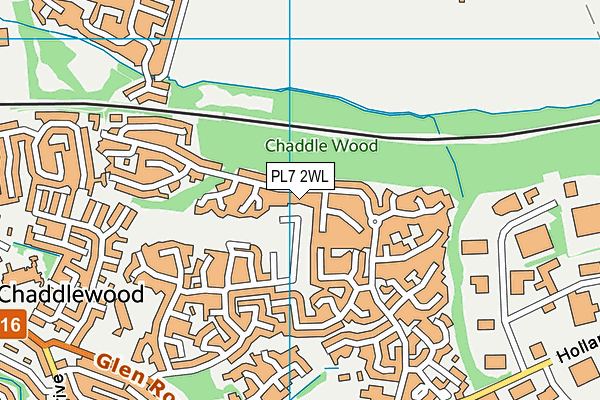 PL7 2WL map - OS VectorMap District (Ordnance Survey)