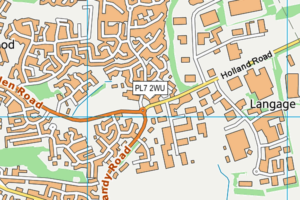 PL7 2WU map - OS VectorMap District (Ordnance Survey)