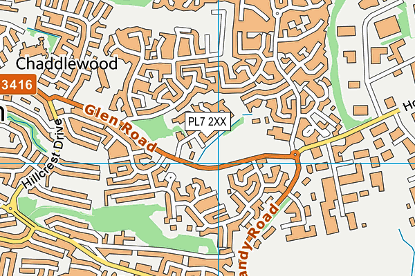 PL7 2XX map - OS VectorMap District (Ordnance Survey)