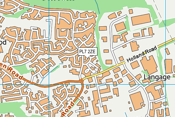 PL7 2ZE map - OS VectorMap District (Ordnance Survey)