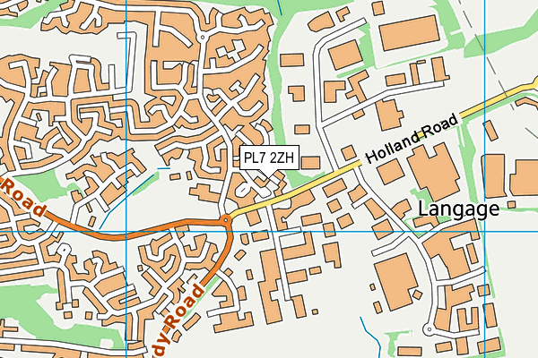 PL7 2ZH map - OS VectorMap District (Ordnance Survey)