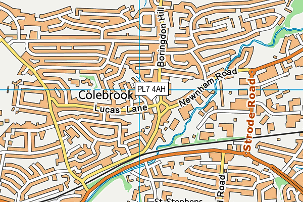 PL7 4AH map - OS VectorMap District (Ordnance Survey)