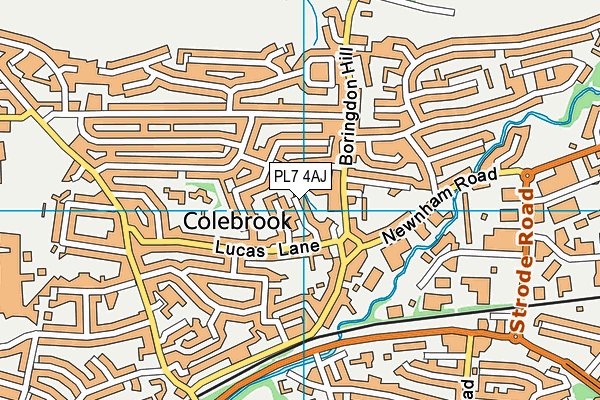 PL7 4AJ map - OS VectorMap District (Ordnance Survey)