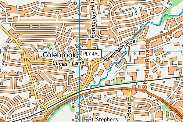 PL7 4AL map - OS VectorMap District (Ordnance Survey)