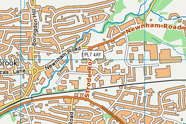 PL7 4AY map - OS VectorMap District (Ordnance Survey)