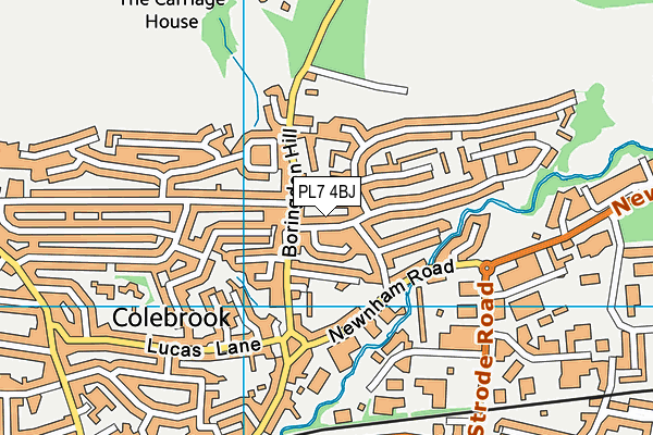 PL7 4BJ map - OS VectorMap District (Ordnance Survey)