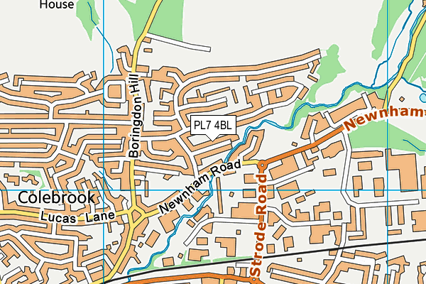 PL7 4BL map - OS VectorMap District (Ordnance Survey)