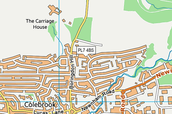 PL7 4BS map - OS VectorMap District (Ordnance Survey)
