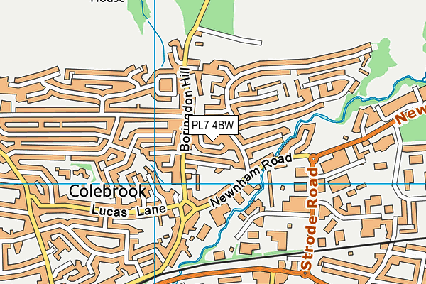 PL7 4BW map - OS VectorMap District (Ordnance Survey)