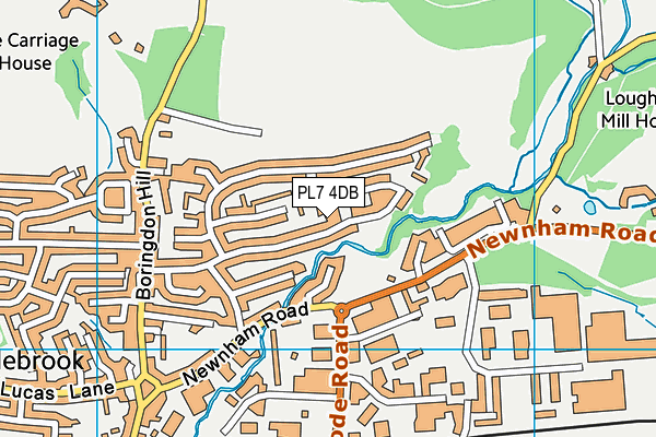 PL7 4DB map - OS VectorMap District (Ordnance Survey)