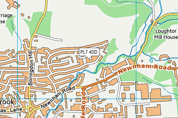 PL7 4DD map - OS VectorMap District (Ordnance Survey)