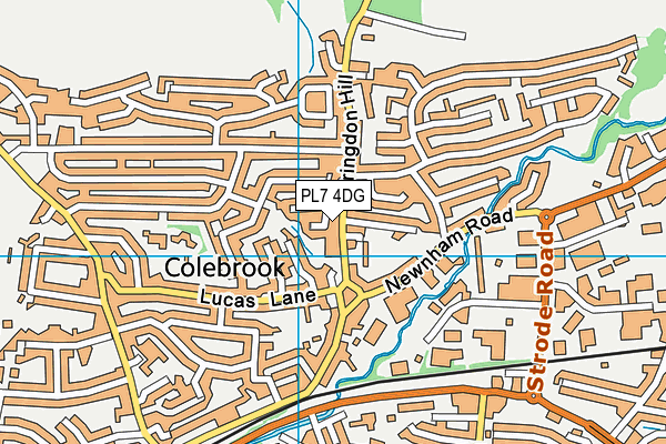 PL7 4DG map - OS VectorMap District (Ordnance Survey)