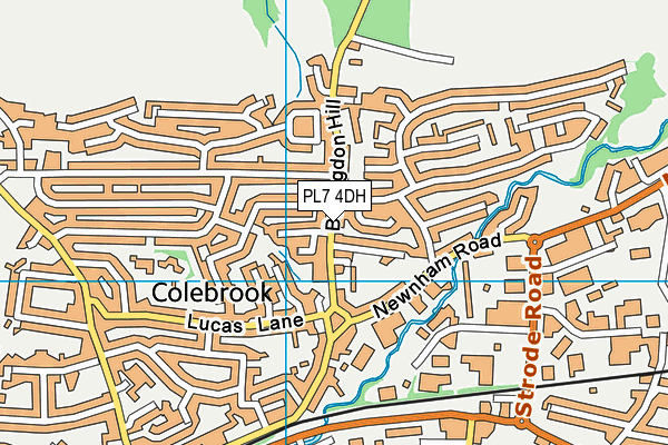 PL7 4DH map - OS VectorMap District (Ordnance Survey)