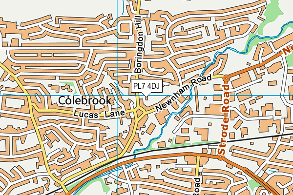 PL7 4DJ map - OS VectorMap District (Ordnance Survey)