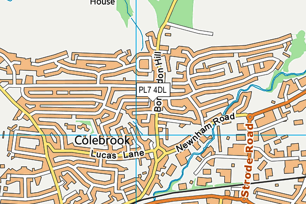 PL7 4DL map - OS VectorMap District (Ordnance Survey)