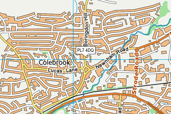 PL7 4DQ map - OS VectorMap District (Ordnance Survey)