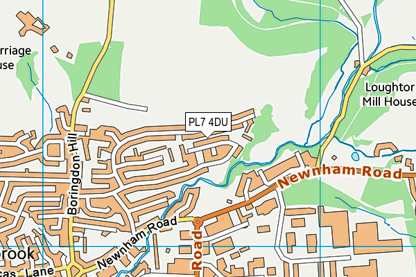 PL7 4DU map - OS VectorMap District (Ordnance Survey)