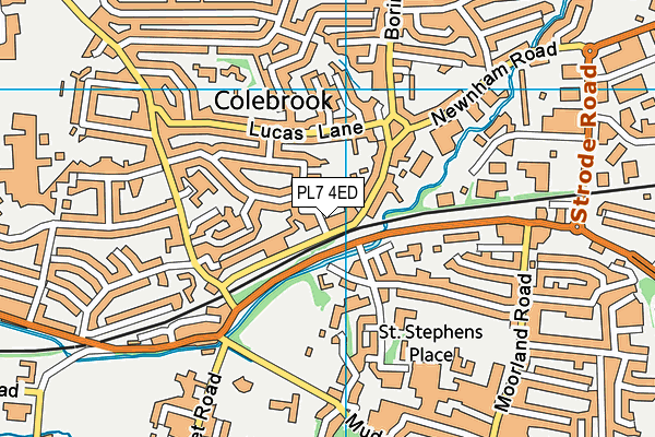 PL7 4ED map - OS VectorMap District (Ordnance Survey)