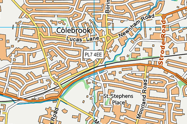 PL7 4EE map - OS VectorMap District (Ordnance Survey)