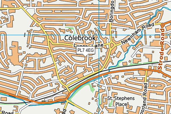 PL7 4EG map - OS VectorMap District (Ordnance Survey)