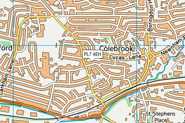 PL7 4EH map - OS VectorMap District (Ordnance Survey)