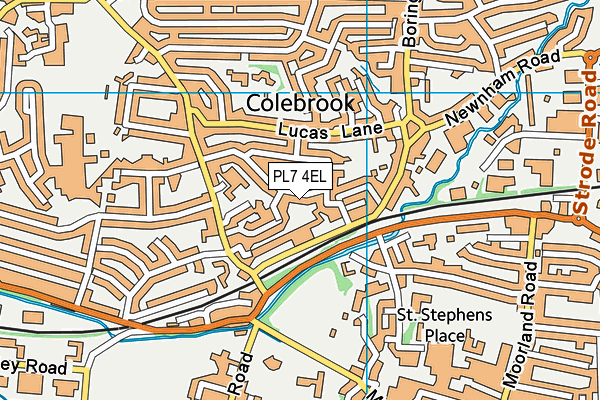 PL7 4EL map - OS VectorMap District (Ordnance Survey)