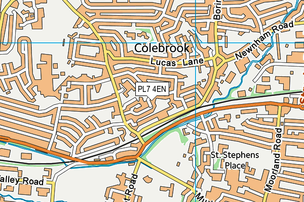 PL7 4EN map - OS VectorMap District (Ordnance Survey)