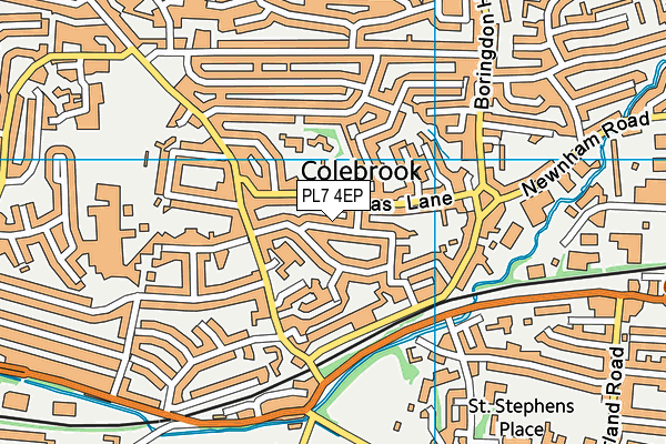 PL7 4EP map - OS VectorMap District (Ordnance Survey)