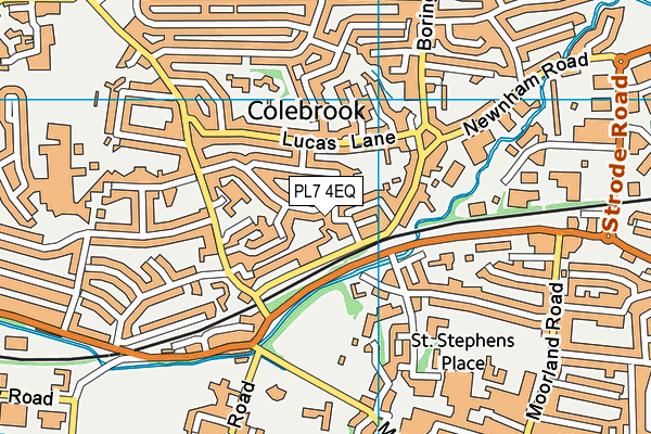 PL7 4EQ map - OS VectorMap District (Ordnance Survey)