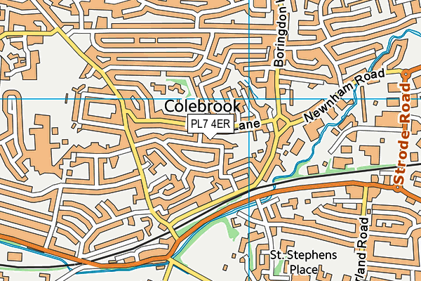 PL7 4ER map - OS VectorMap District (Ordnance Survey)