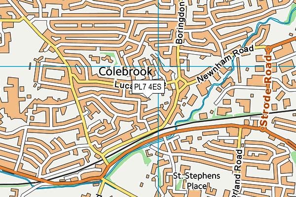 PL7 4ES map - OS VectorMap District (Ordnance Survey)