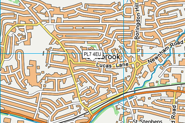 PL7 4EU map - OS VectorMap District (Ordnance Survey)