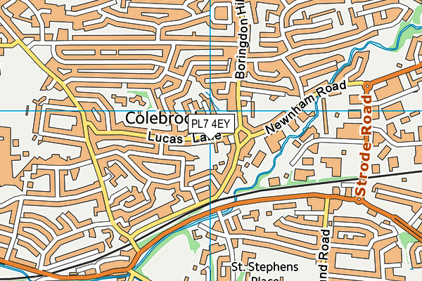 PL7 4EY map - OS VectorMap District (Ordnance Survey)