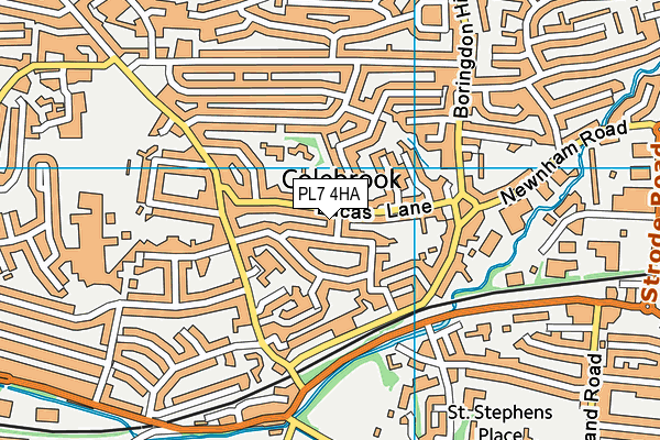 PL7 4HA map - OS VectorMap District (Ordnance Survey)