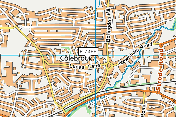 PL7 4HE map - OS VectorMap District (Ordnance Survey)