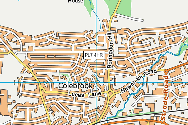 PL7 4HR map - OS VectorMap District (Ordnance Survey)