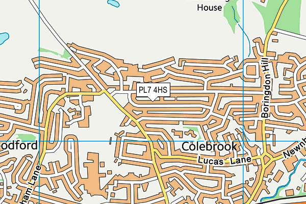 PL7 4HS map - OS VectorMap District (Ordnance Survey)