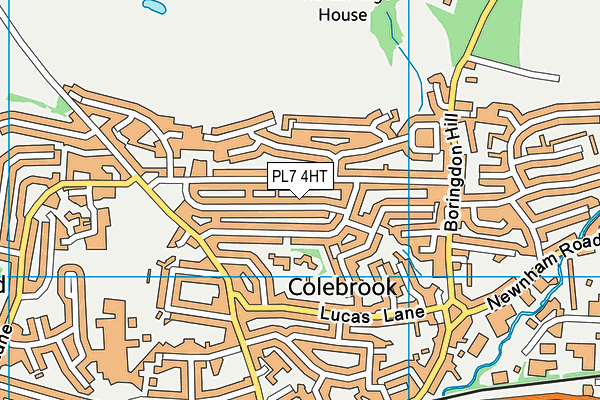 PL7 4HT map - OS VectorMap District (Ordnance Survey)
