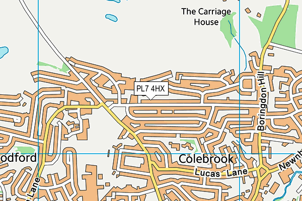 PL7 4HX map - OS VectorMap District (Ordnance Survey)