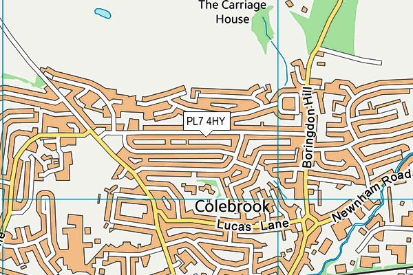 PL7 4HY map - OS VectorMap District (Ordnance Survey)