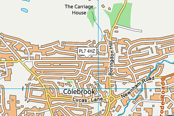 PL7 4HZ map - OS VectorMap District (Ordnance Survey)