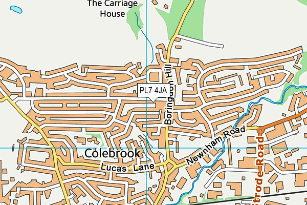 PL7 4JA map - OS VectorMap District (Ordnance Survey)