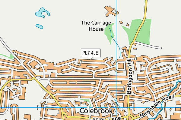 PL7 4JE map - OS VectorMap District (Ordnance Survey)