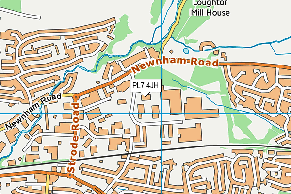 PL7 4JH map - OS VectorMap District (Ordnance Survey)