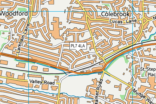 PL7 4LA map - OS VectorMap District (Ordnance Survey)