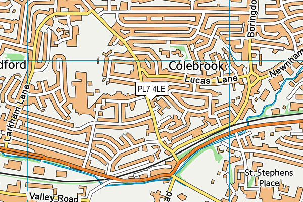 PL7 4LE map - OS VectorMap District (Ordnance Survey)