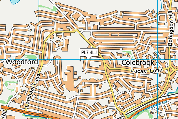 PL7 4LJ map - OS VectorMap District (Ordnance Survey)