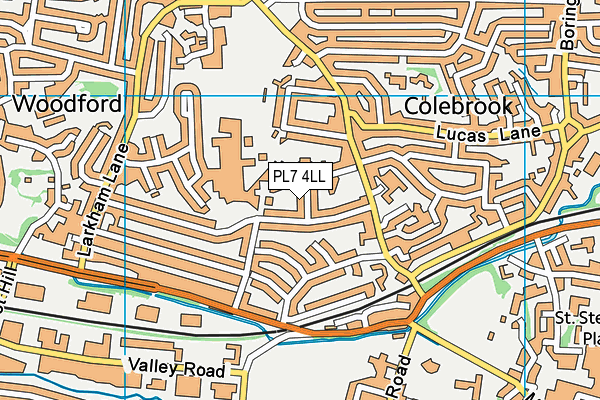 PL7 4LL map - OS VectorMap District (Ordnance Survey)